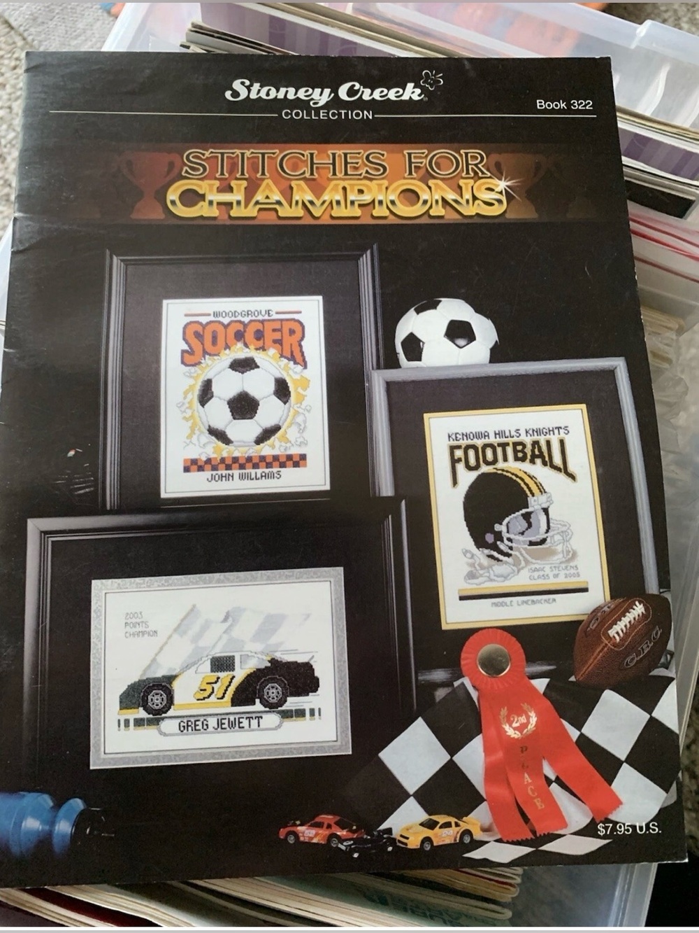 Stoney Creek Stitches for Champions Book 322 Sports Cross Stitch Patterns